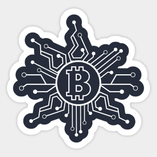 Bitcoin Crypto Blockchain technology Sticker